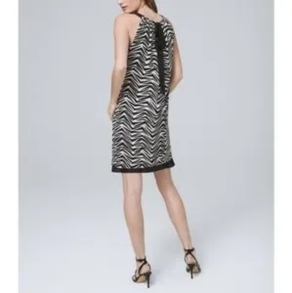White House Black Market Shift Zebra Print Dress 12 - Picture 7 of 7